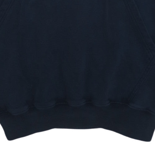 Champion Men's Blue Pullover Hoodie 2XL Logo Fleece Sweatshirt