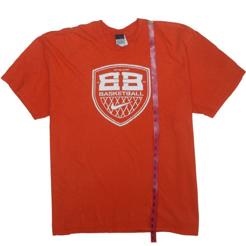 Nike Men’s Orange Basketball Graphic T-Shirt XXL Short Sleeve