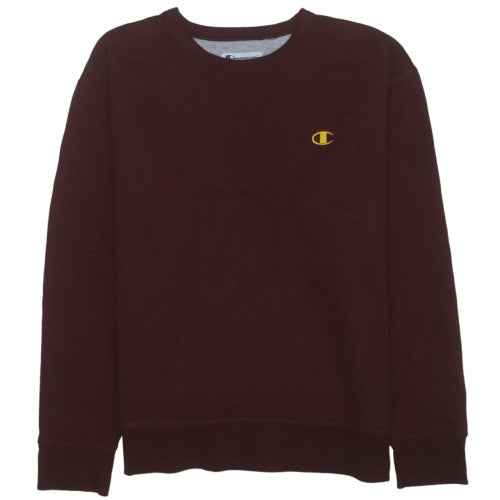 Champion Men’s Brown Crew Neck Pullover Sweatshirt Size L