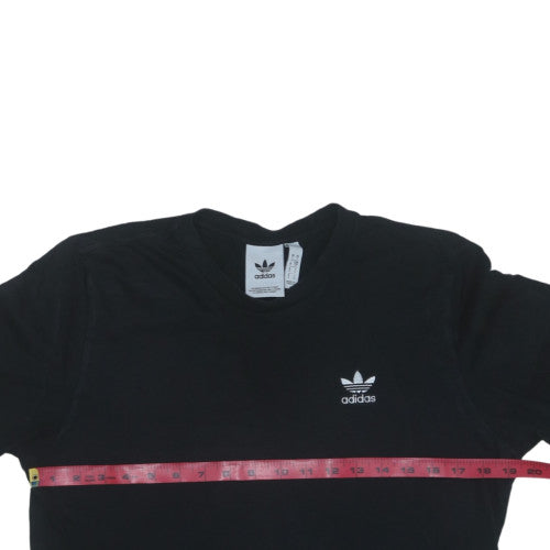 Adidas Men's Black Short Sleeve Crew Neck Cotton T-Shirt S