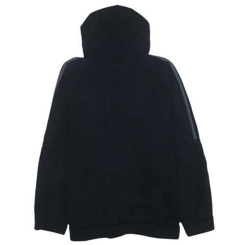 Adidas Men's Black Pullover Hoodie L Fleece Logo Sportswear