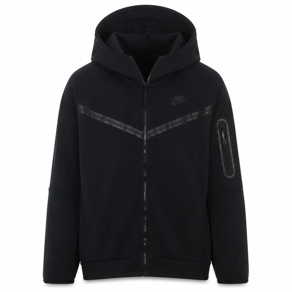 Nike Men's Black XL Full Zip Sports Hoodie Fleece Jacket