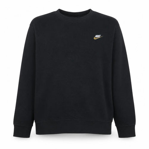 Nike Men’s Black XL Pullover Sweatshirt Fleece Crew Neck Logo Sportswear