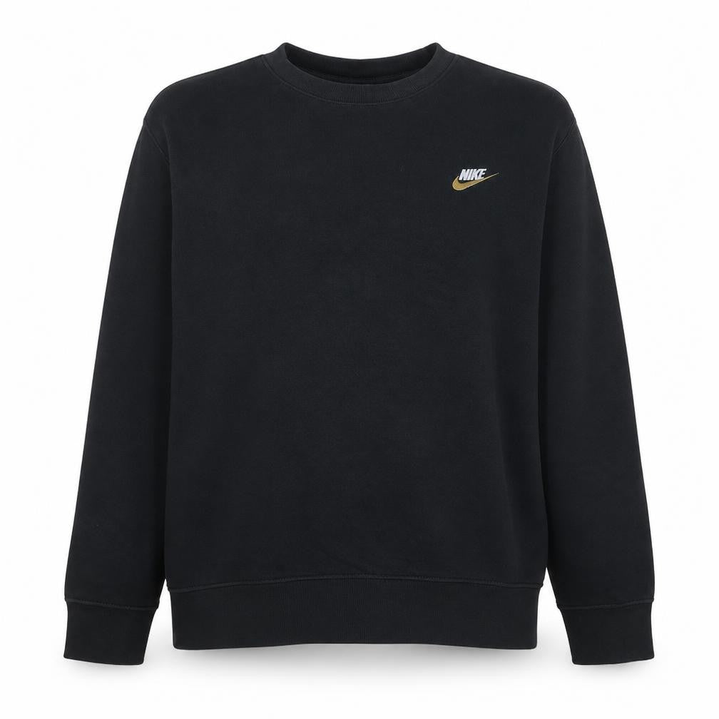 Nike Men’s Black XL Pullover Sweatshirt Fleece Crew Neck Logo Sportswear