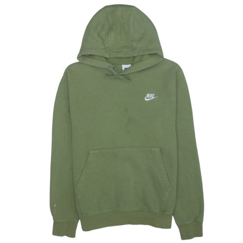 Nike Men's Green Pullover Hoodie M Regular Fit Fleece Sportswear