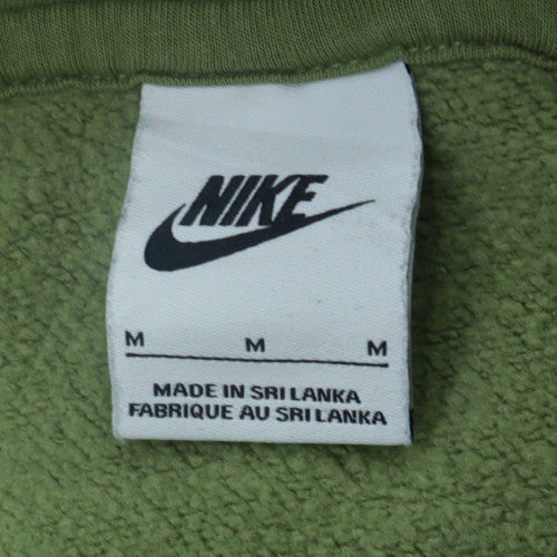 Nike Men's Green Pullover Hoodie M Regular Fit Fleece Sportswear