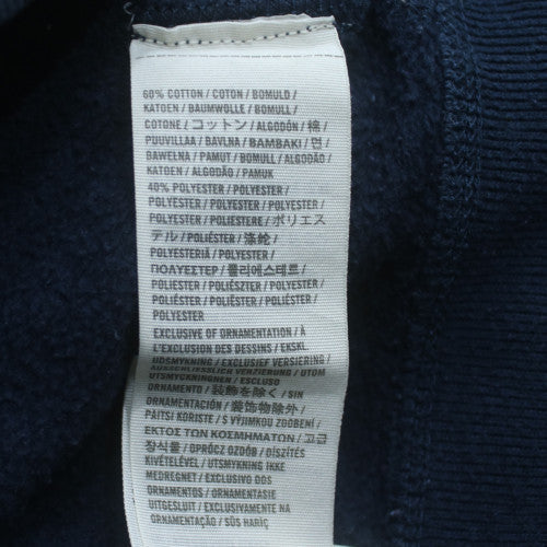 Hollister Men's Blue Full Zip Hoodie L Fleece College Style