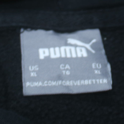 Puma Men's Black XL Pullover Hoodie Fleece Sweatshirt