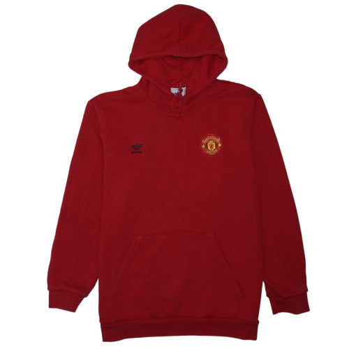 Adidas Mens Red Manchester United Pullover Hoodie XL