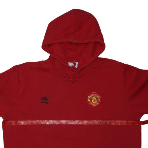Adidas Mens Red Manchester United Pullover Hoodie XL