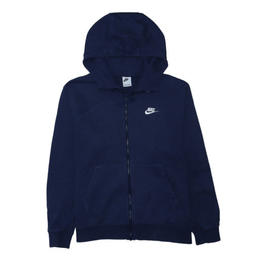 Nike Men's Blue Full Zip Hoodie M Sports Fleece Sweatshirt