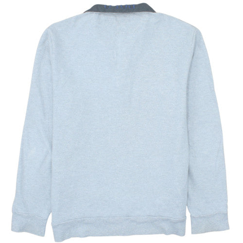 Ralph Lauren Men's Grey 1/4 Zip Mock Neck Sweatshirt M