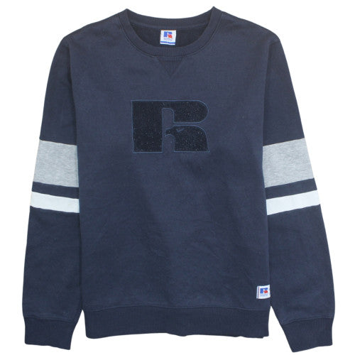 Russell Athletic Men's Blue L Pullover Sweatshirt Crew Neck