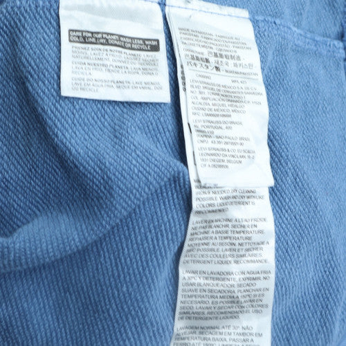 Levi's Men's Blue Pullover Hoodie XL Regular Fit Fleece