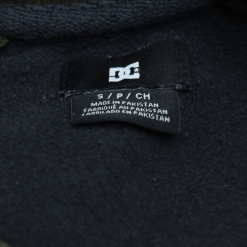 DC Men Green Crew Neck Fleece Logo Sweatshirt Size Small