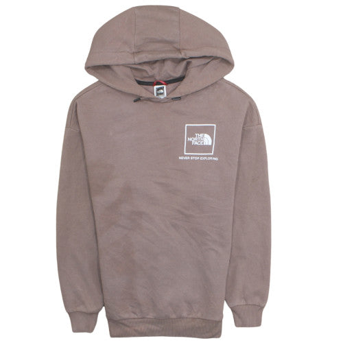The North Face Womens Brown Pullover Hoodie S Cotton Blend