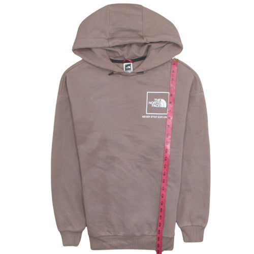 The North Face Womens Brown Pullover Hoodie S Cotton Blend