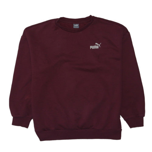 Puma Men Red Crew Neck Pullover Sweatshirt Size M