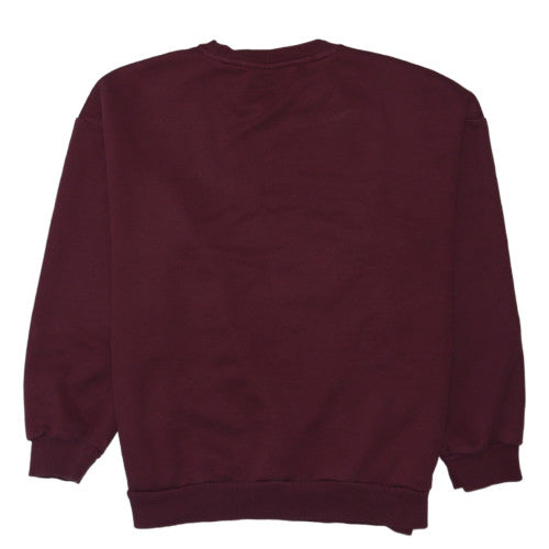 Puma Men Red Crew Neck Pullover Sweatshirt Size M