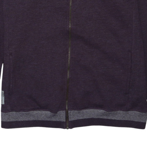 Diesel Mens Purple Full Zip Hoodie 2XL Classic Hooded Sweatshirt
