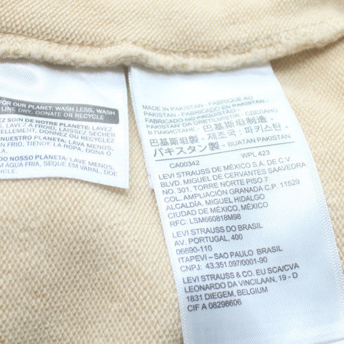 Levi's Men's Beige Crew Neck Pullover Sweatshirt S Regular Fit