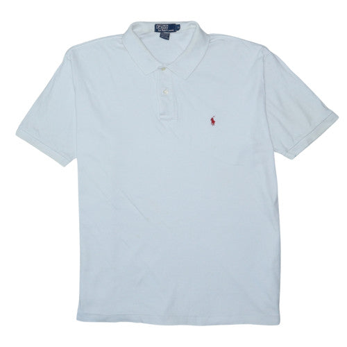 Ralph Lauren Men's White Cotton Short Sleeve Polo Shirt XL