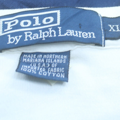 Ralph Lauren Men's White Cotton Short Sleeve Polo Shirt XL