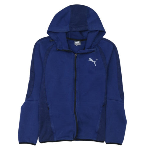 Puma Men's Blue Full Zip Hoodie Size M Sportswear