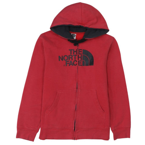 The North Face Men's Red Full Zip Hoodie M Fleece Outdoor