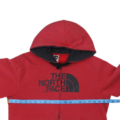 The North Face Men's Red Full Zip Hoodie M Fleece Outdoor