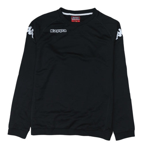 Kappa Men's Black XL Pullover Sweatshirt Crew Neck Sports Top