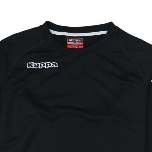 Kappa Men's Black XL Pullover Sweatshirt Crew Neck Sports Top