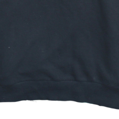 Napapijri Men's Black Pullover Hoodie M Logo Outdoor Fleece