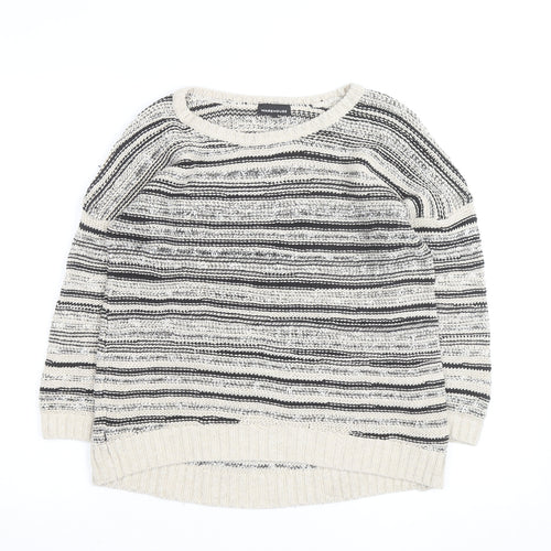 Warehouse Women’s Multicoloured Knit Striped Pullover Jumper Size 12