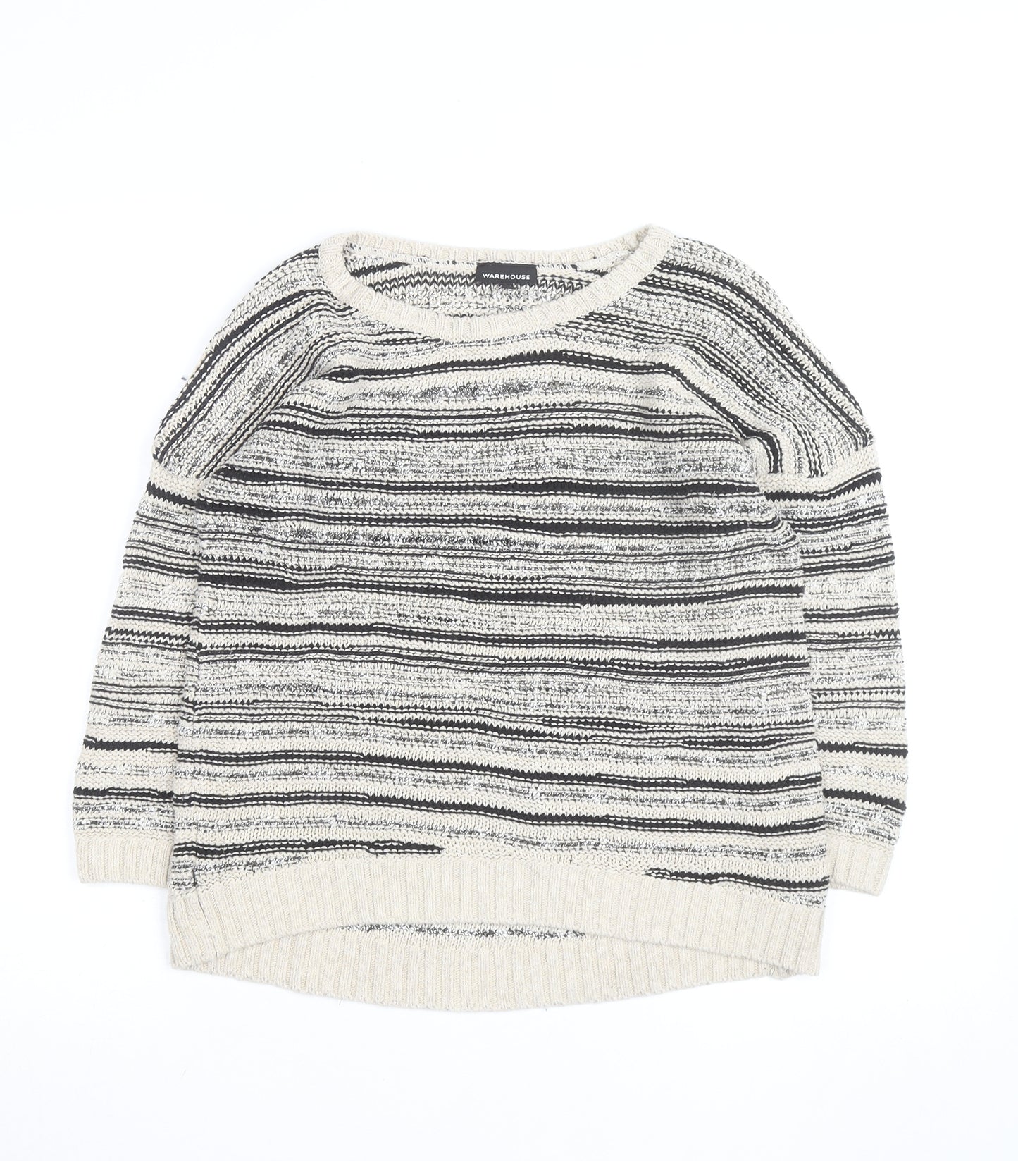 Warehouse Women’s Multicoloured Knit Striped Pullover Jumper Size 12