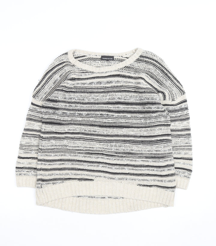 Warehouse Women’s Multicoloured Knit Striped Pullover Jumper Size 12