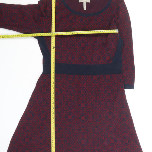 Pepperberry Womens Red Knee Length A-Line Knit Dress Size 16