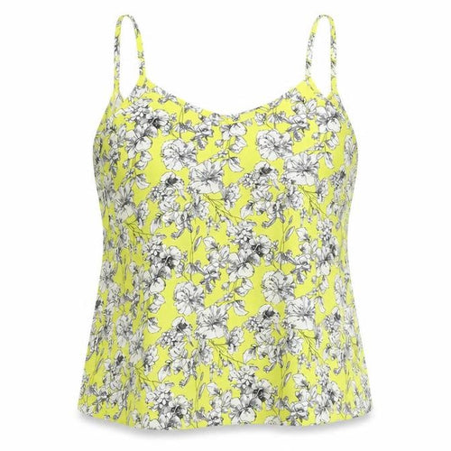 New Look Women's Yellow Floral Camisole Top Size 10