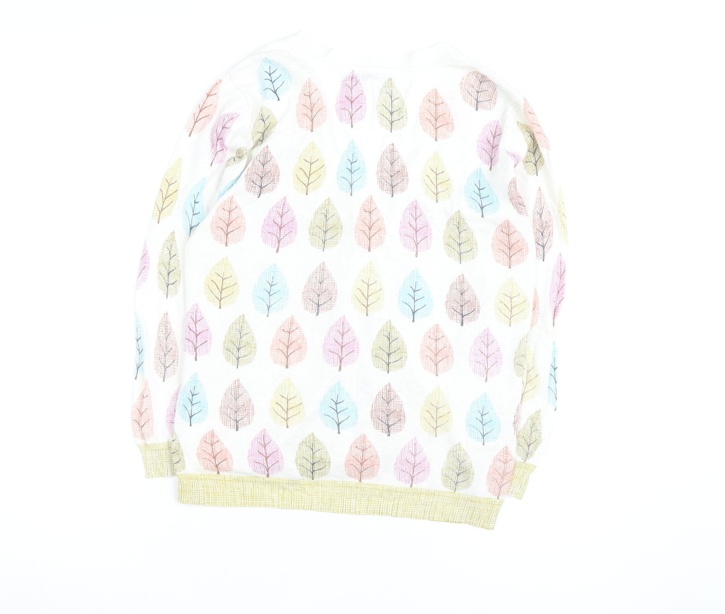 Laura Ashley Women’s Multicoloured Leaf Print Cardigan UK 12