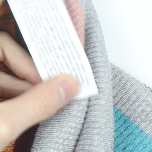 Pull & Bear Women's Multicoloured Striped Mock Neck Knit Top Size 10