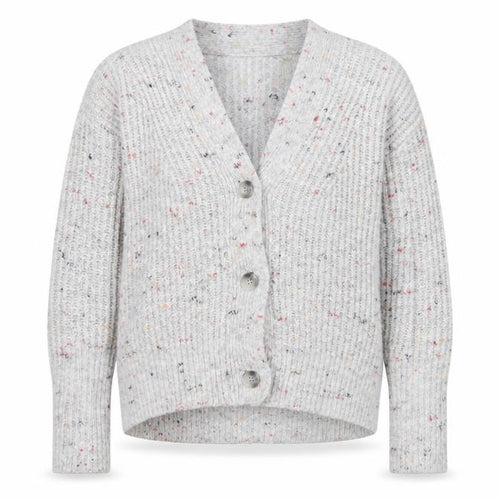 Great Plains Women's Grey Chunky Knit V-Neck Cardigan Size 10