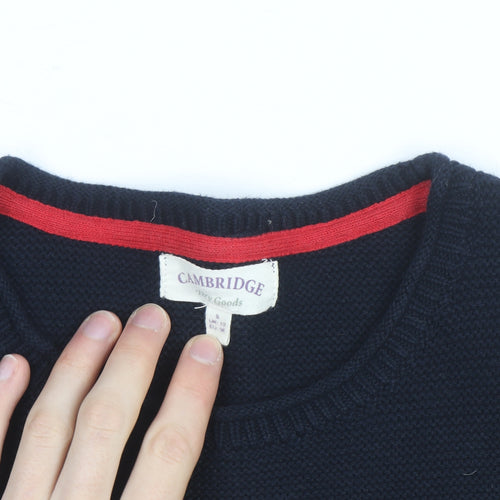 Cambridge Dry Goods Women's Blue Striped Cotton Jumper Size 8