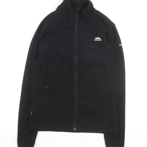 Trespass Womens Black Fleece Full Zip Jacket Size 10 Regular Fit