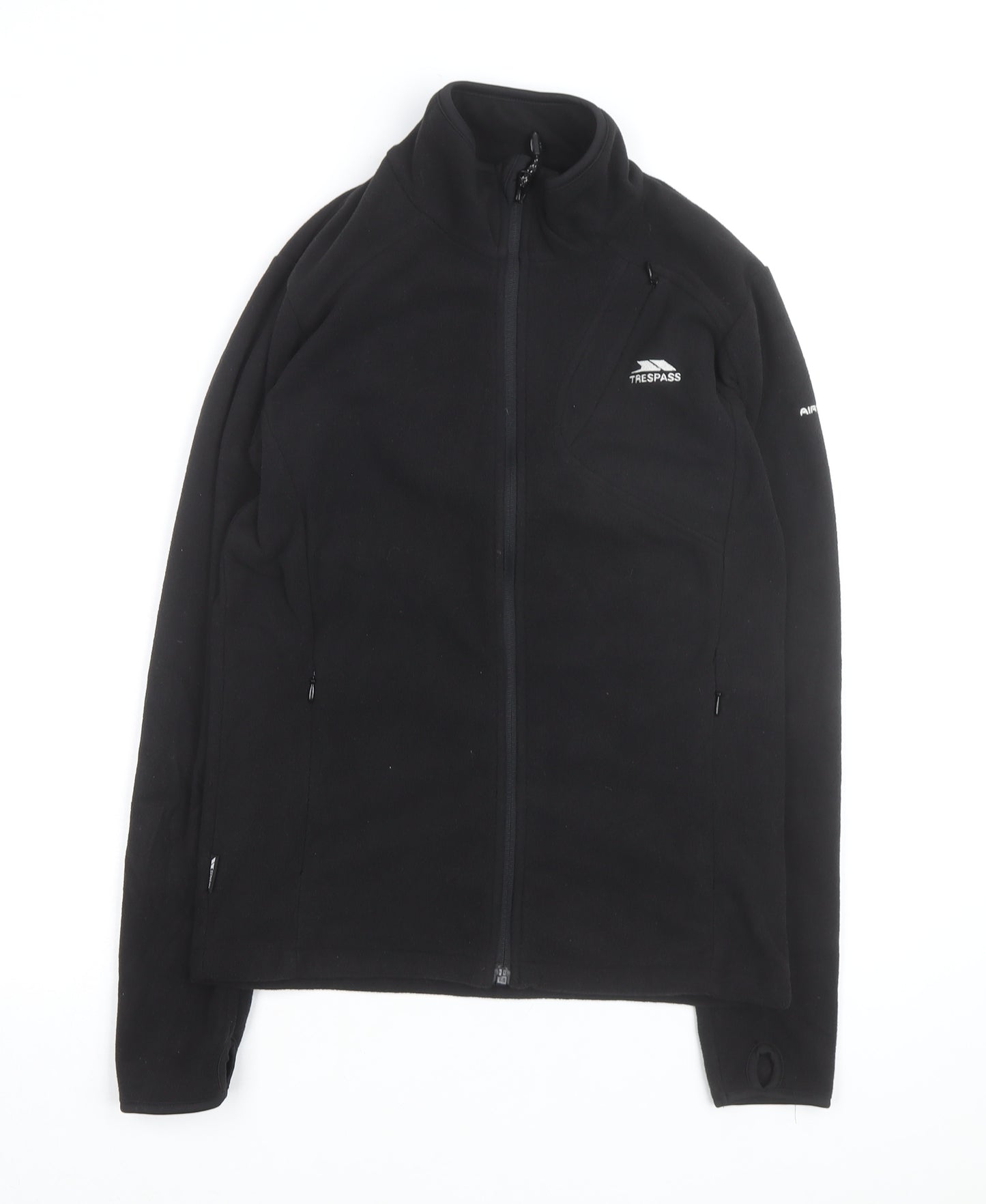 Trespass Womens Black Fleece Full Zip Jacket Size 10 Regular Fit