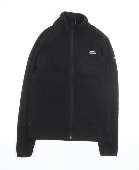 Trespass Womens Black Fleece Full Zip Jacket Size 10 Regular Fit