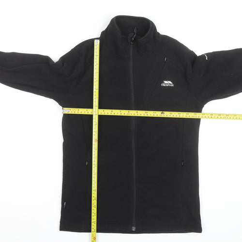 Trespass Womens Black Fleece Full Zip Jacket Size 10 Regular Fit