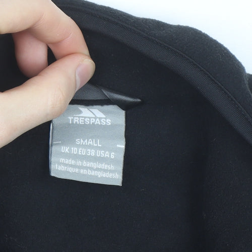 Trespass Womens Black Fleece Full Zip Jacket Size 10 Regular Fit