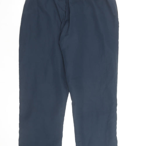 Dunlop Men's Blue L Track Pants Lightweight Woven Polyester Trousers