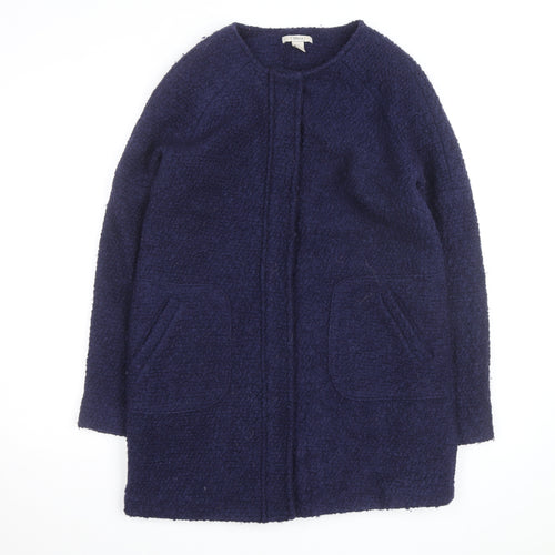 Sfera Women's Blue Wool Blend Mid-Length Coatigan Size S