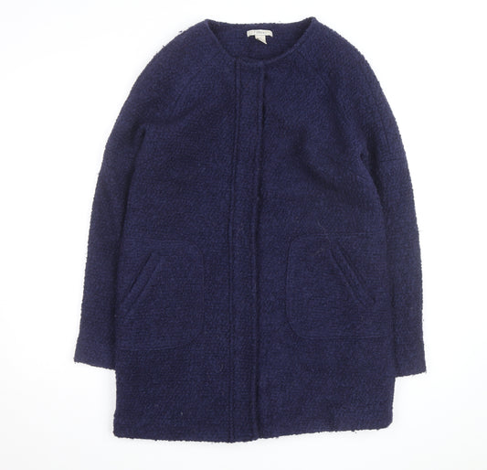 Sfera Women's Blue Wool Blend Mid-Length Coatigan Size S
